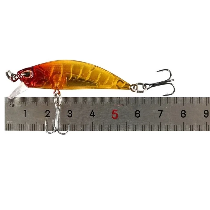 Mini Sinking Minnow Wobblers Fishing Lures 5.5cm 5g Trout Artificial  Plastic Hard Bait Jerkbait Crankbait Bass Fishing Tackle