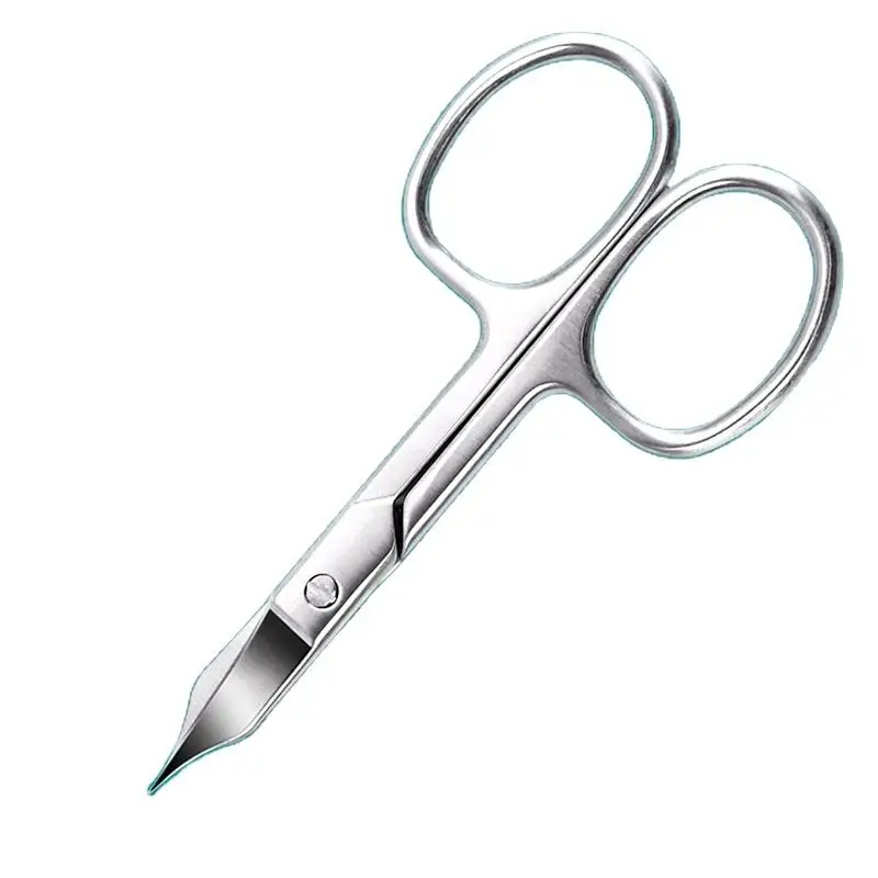 Eyebrow Scissors Curved Blade Cuticle Scissors Professional Stainless Steel Manicure Trimmer Hair Remover Tool 6