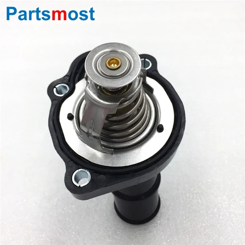 Engine Coolant Thermostat Thermostat Housing Cover 2.0L Petrol Coolant Thermostat & Housing for LAND ROVER Freelander 2 Evoque Range Rover Discovery Sport Ford Thermostat LR027158
