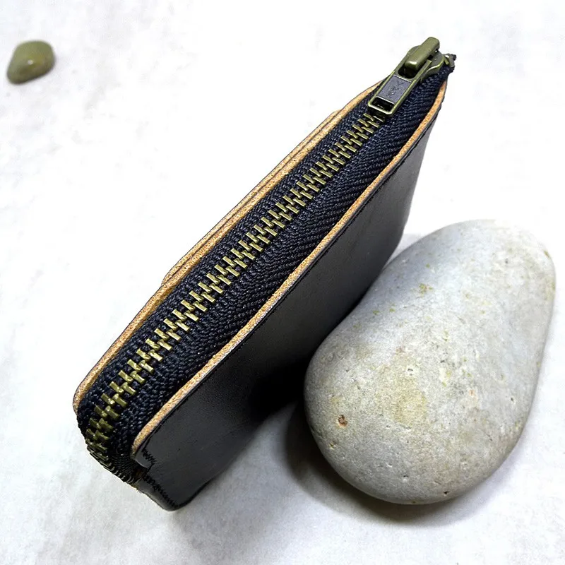Mini Waist Bag Genuine Leather Belt Pouch Ultra Thin Fanny Pack  Small ID Cards Holder Wallet for Men LHD-K