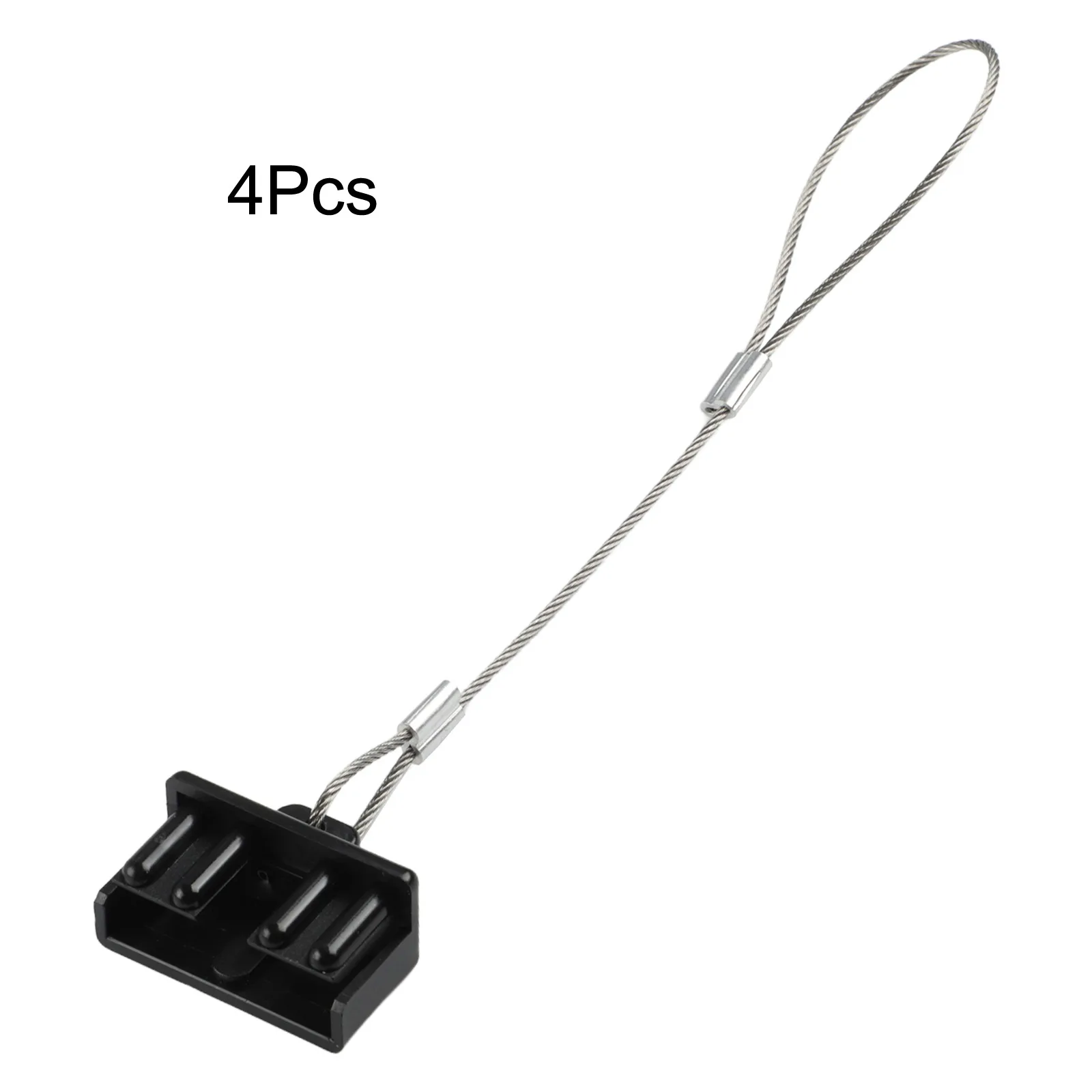 4PCS Staub Kappe Kit Schwarz/Rot FÜR Anderson Stecker Abdeckung Stil Anschlüsse Batterie Caravan 50A/120A/175A rechteckige Staub Abdeckung – Detail 5