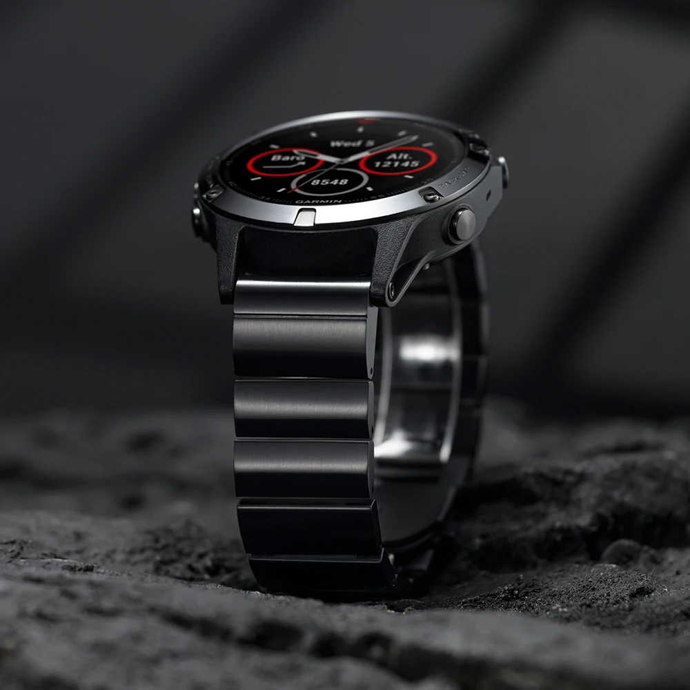 Premium Quickfit Titanium Metal Watchband, 26mm/22mm Strap