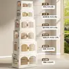 Large Capacity cabinet folding storage box bedroom living room clothes double door storage home Organizer box locker 4