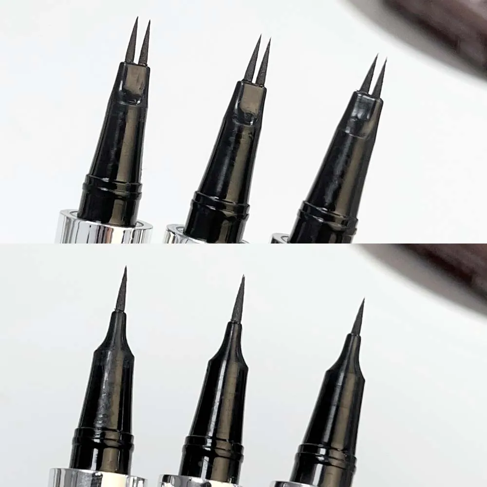 2Point Liquid Two-pronged Eyebrow Pencil Waterproof Sweat-proof Outline Eyebrow Shape Easy To Wear Microblade Brow Pencil Makeup 5
