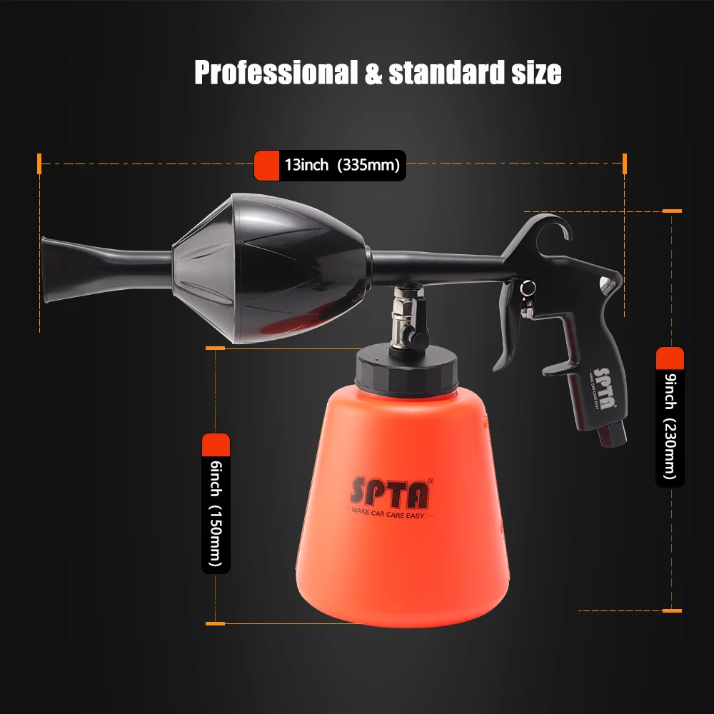 SPTA 공압 에어 스프레이 노즐 폼 물뿌리개 고압 세차용 내외부 청소 토네이도 도구
