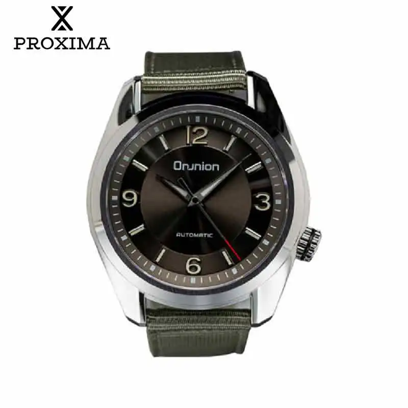 

New Proxima Om19 42mm Watch PT5000 NH35 Automatic Mechanical Watches Luxury Sapphire Retro Classic BGW9 20 ATM Wristwatch