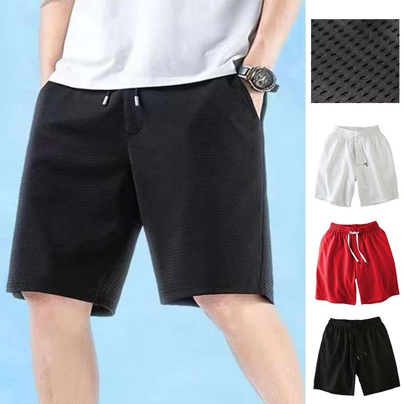 SummerMensShortsBasketballGymShortsStretchSwimTrunksQuickDry