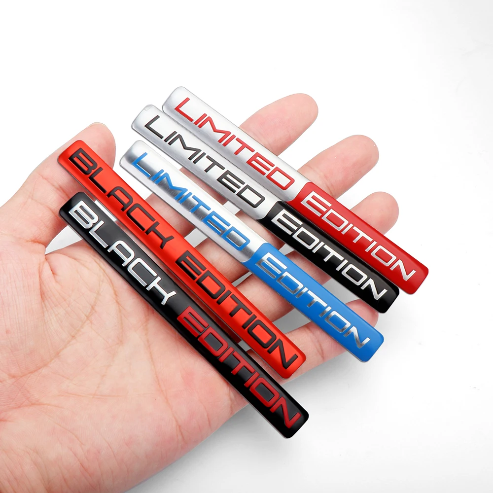 3D Metal Aluminum Car Body Side Fender Limited Edition Emblem Sticker Auto Decoration for MITSUBISHI Ralliart Lancer Outlander, car emblem stickers