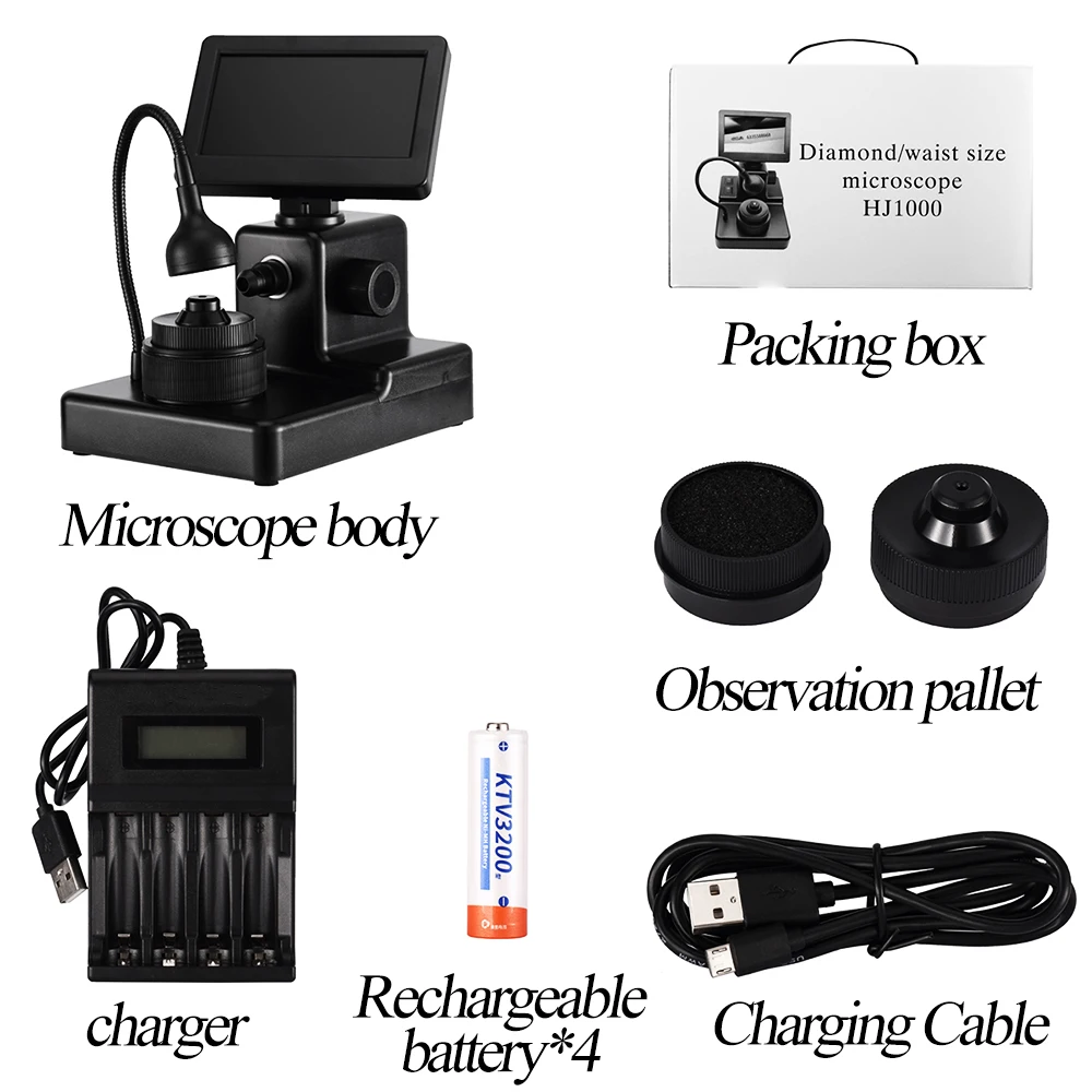 Caméra de microscope FHD, loupe électronique numérique, tout-en-un, soudure  PCB, réparation de téléphone, 7 pouces, 26MP, 1080P - AliExpress