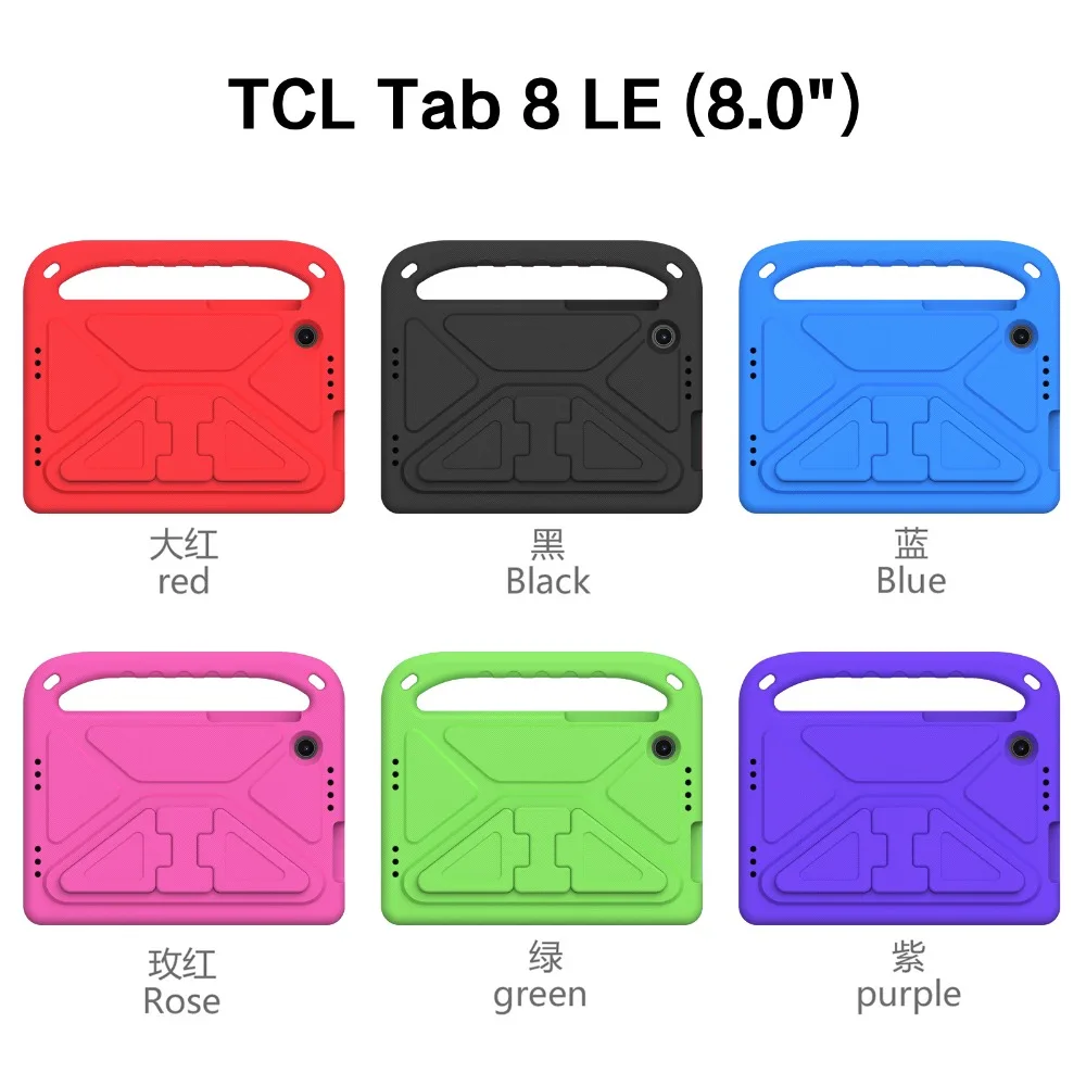Shockproof Portable Kids Tablet Case with Kickstand – Fits 8-Inch Tablets