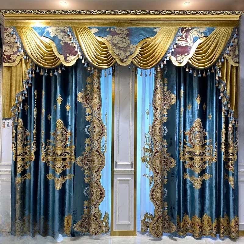 Cortinas-de-terciopelo-de-hielo-franc-s-azul-personalizadas-de-lujo-de