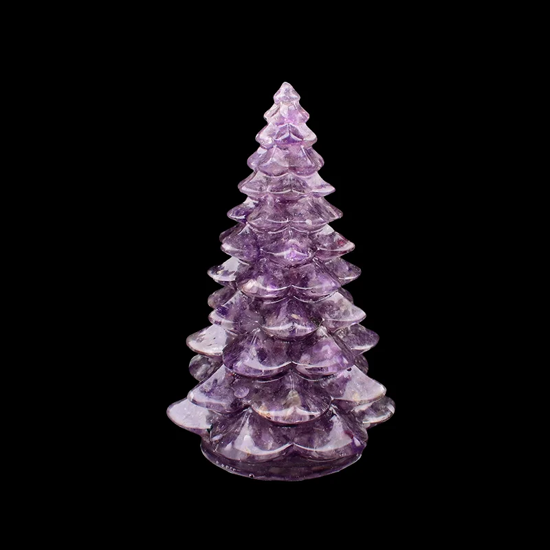 1PC Natural Crystal Stone Gravel Resin Christmas Tree Handmade Lucky Tree Home Decoration Gift 10 S6708770390114bc290527d2d55aebf71h