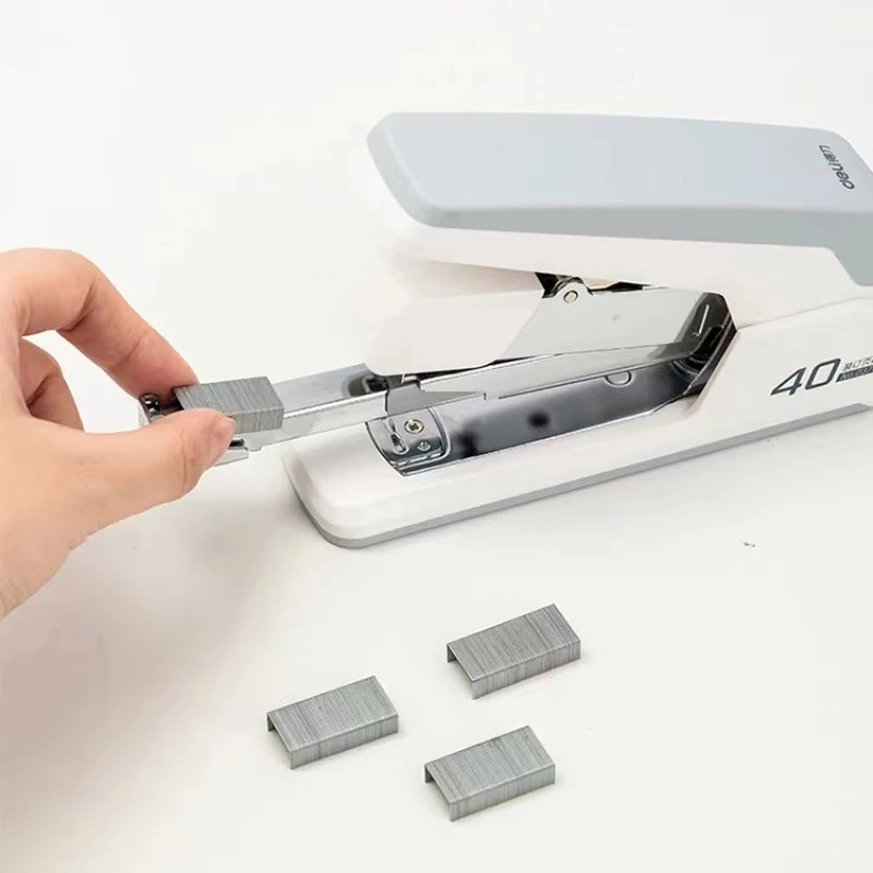 Deli 40 Sheets Heavy Duty Stapler Effortless Paper Binder School Supplies Stationery Sta