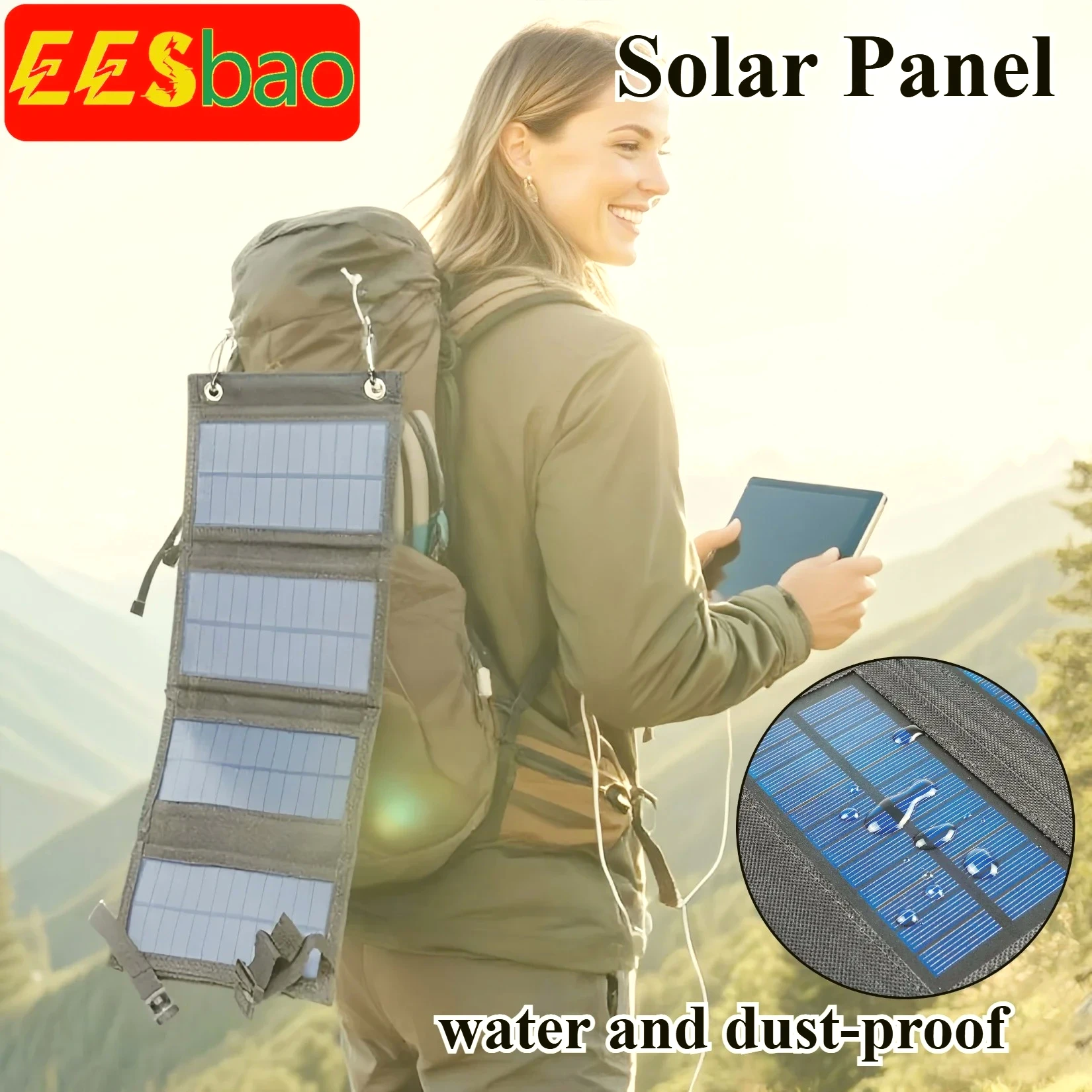 Foldable USB Solar Charger 4