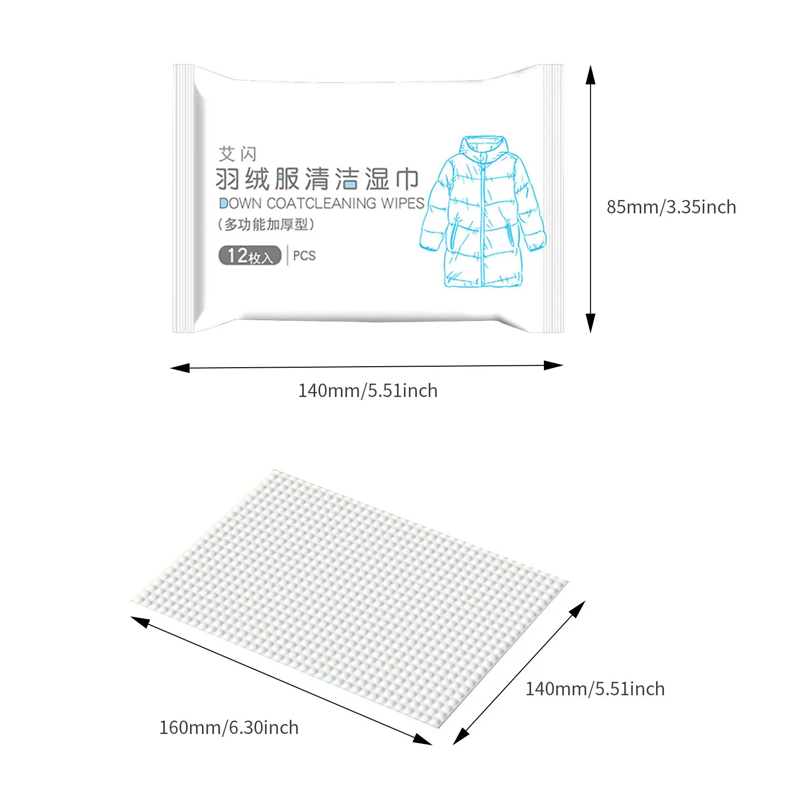 Clothing Stain Removal Wet Wipes Down Jacket Cleaner