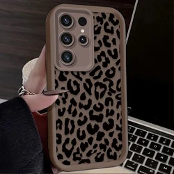Chic Black Leopard Print Phone Case - Galaxy A25 4G (8)