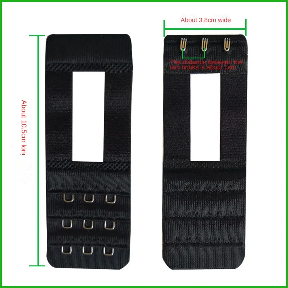 Bra Extender Bra Buckle Bra Straps Invisible Bra Straps 2-100pcs Bra Extension Strap Women's Adjustable Extenders Belt Buckle Soft Elastic Bra Strap Hook Clip Underwear Accessories