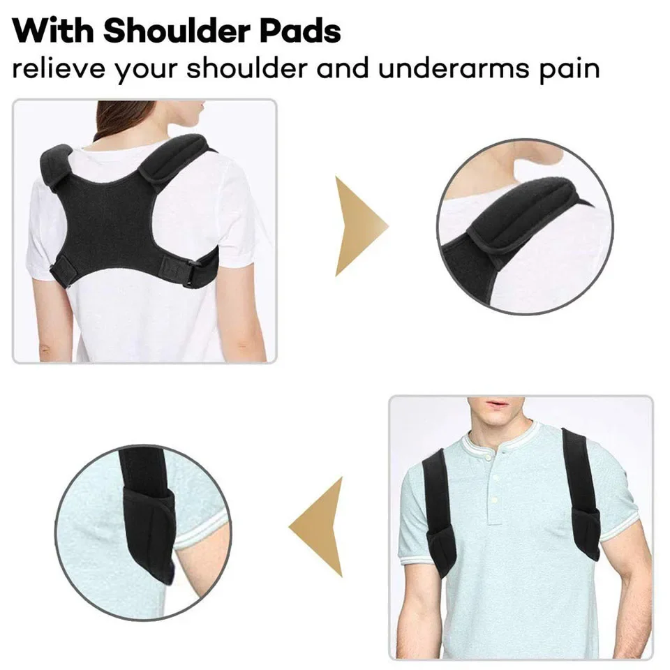 Posture corrector back support belt boys and girls adjustable shoulder belt for pain relief beauty