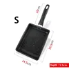 Yuzi Shao Fry Pot Square Flat bottomed Pot Wheat Rice Stone Non stick Pot Steak Pot Pancake Pot Breakfast Pot 6