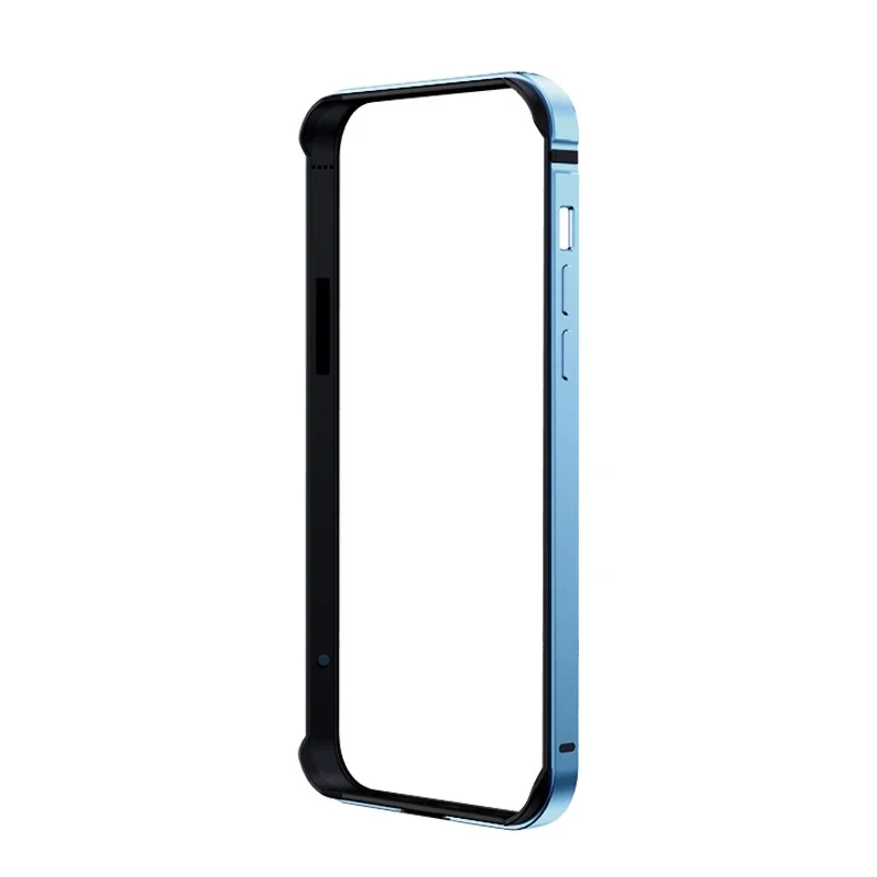Lightweight Aluminium Alloy Bumper Case For iPhone 15 14 Plus 13 Pro Max  Soft Silicone Lining Edge Frame Cover
