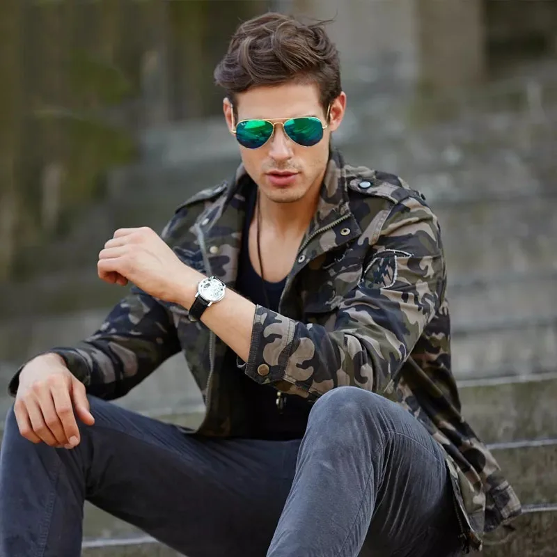 Man Jacket Military Men Styles Army Pattern Jacket Men Army Casual