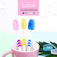 Portable Toothbrush Cover Holder Travel Hiking Camping Brush Cap Case Health Toothbrushes Protector Case Box For Bathroom 3