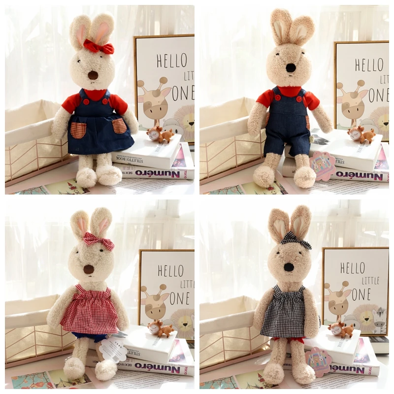 Doll Clothes for Le Sucre Rabbit Plush Toys Denim Dress Sweater Accessories for Stuffed Dolls Gifts Children 30cm/45cm/60cm plush doll accessories,doll clothes accessories,doll clothes,doll accessories