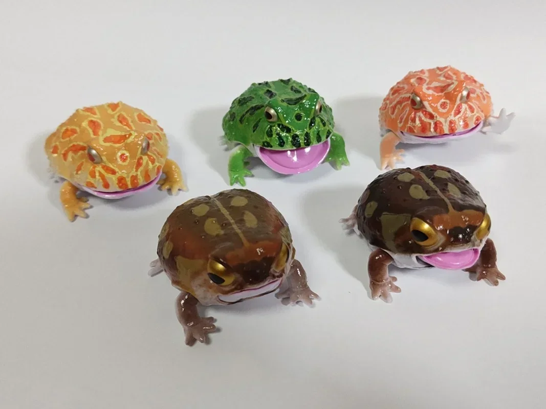 小物 Frog Bandai Original Gashapon Organism Pictorial Book Horned Frog