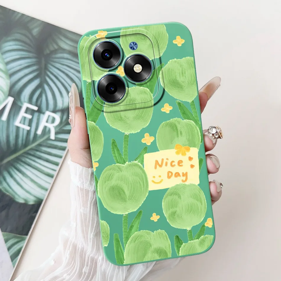 Elegant Printing Soft Silicone Lens Protective Cover Phone Case