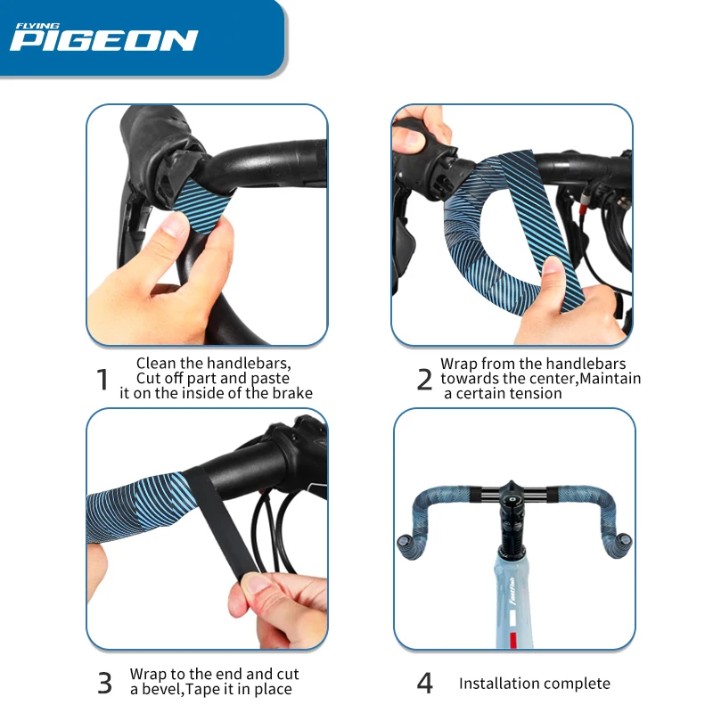 Bicycle Handlebar Tape Mountain Road Bike Soft PU EVA Non-Slip Handle Bar Tape Cycling Shock Absorption Handle Belt