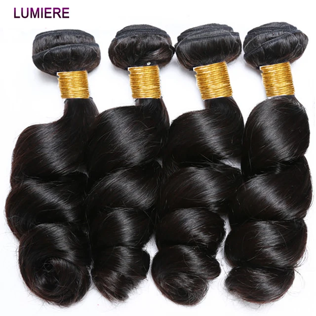 Extensions de Cheveux Humains Brésiliens Ondulés (8-40 Pouces) – Lots de 1, 3 ou 4 Bundles – Qualité Supérieure – Vente en Gros 1