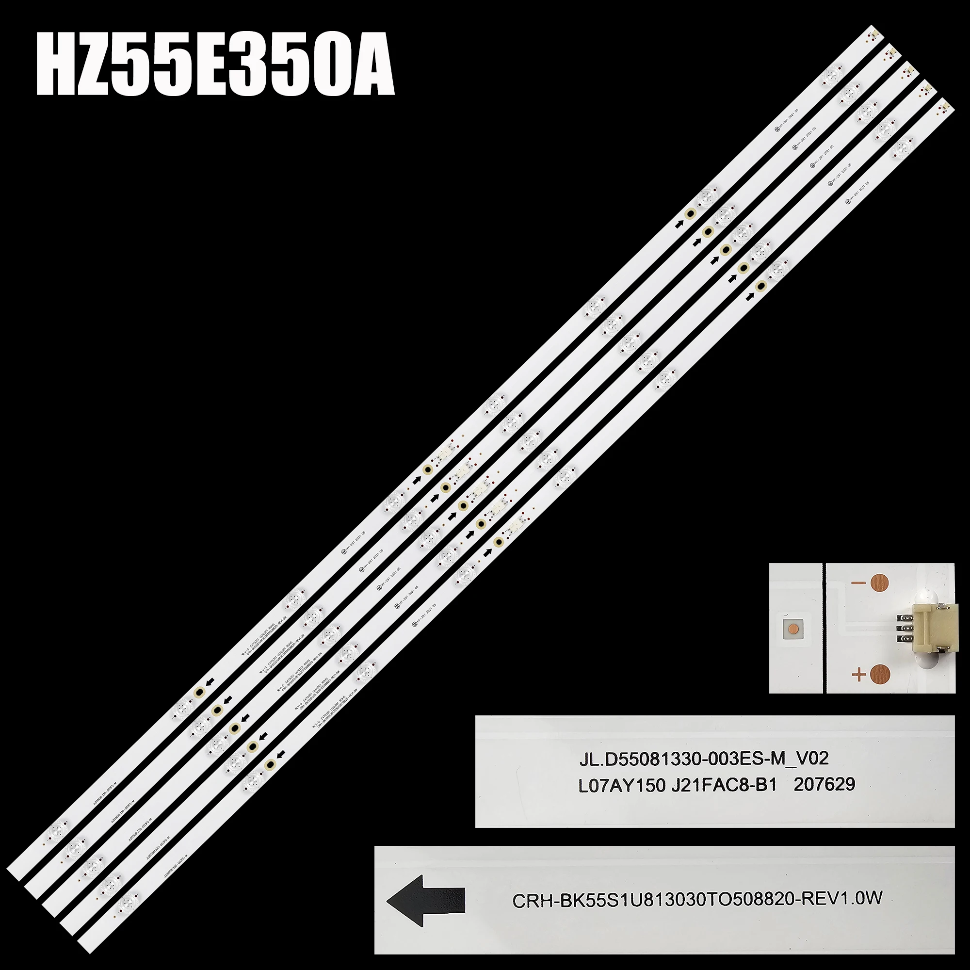 Tiras de Retroiluminação Led para Hisense 55r6e 55a6100uwr 55r6000e 55r6040e Hz55a66e Lb55143