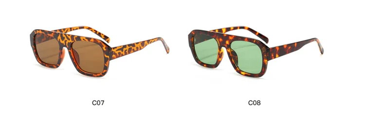 Radfahren Klassische Rechteckige Große Rahmen Sonnenbrille Frauen Mode Leopard Rahmen Sonnenbrille INS Brillen Männer Unisex – Detail 4