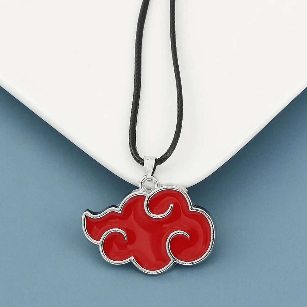 Naruto akatsuki nuvem vermelha pingente colar feminino narutos anime  acessórios itachi titânio jóias dos desenhos animados masculino pescoço  correntes presente - AliExpress