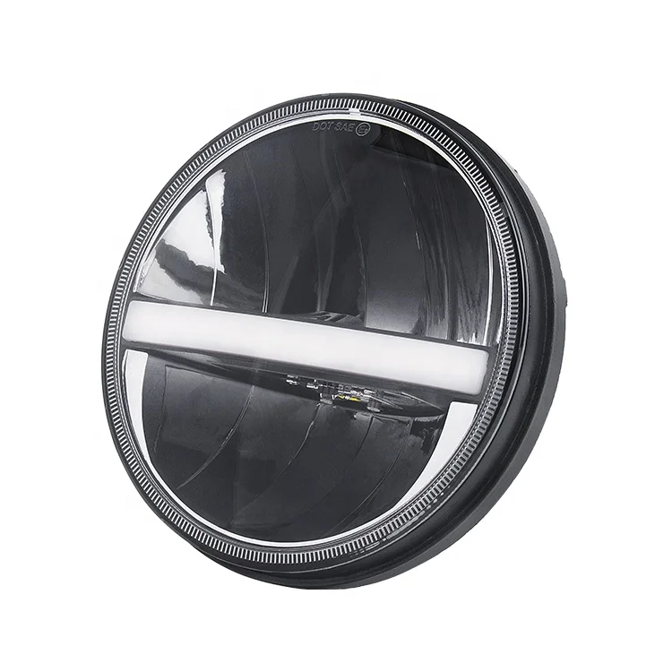 

ASEND led headlight 7 inch led head lamp with white DRL/amber signal for for 4x4 land rover defender 90 110