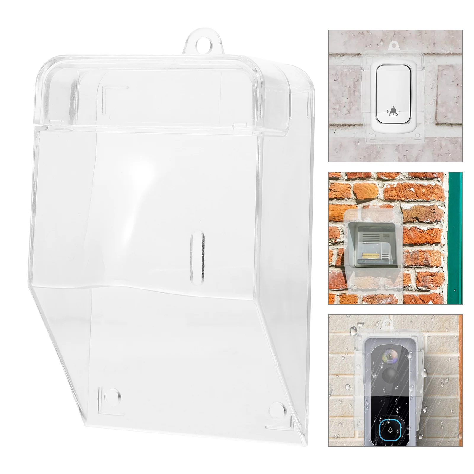 

Doorbell Waterproof Cover Transparent Rainproof for Outdoor Clear Splash-proof Protective Wireless