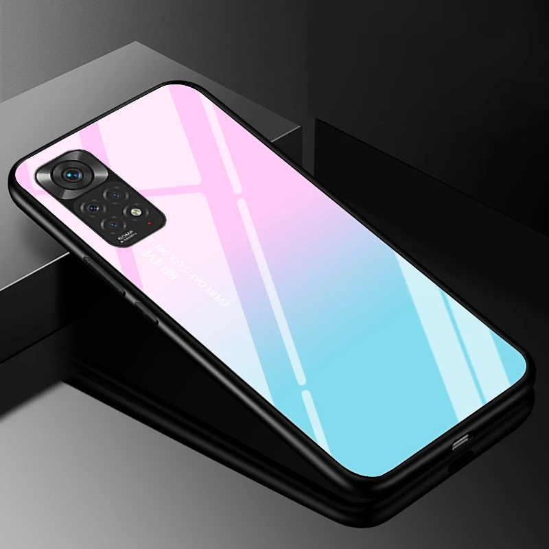 Premium Tempered Glass Hard Back Cover - Sleek Protective Case with Enhanced Durability