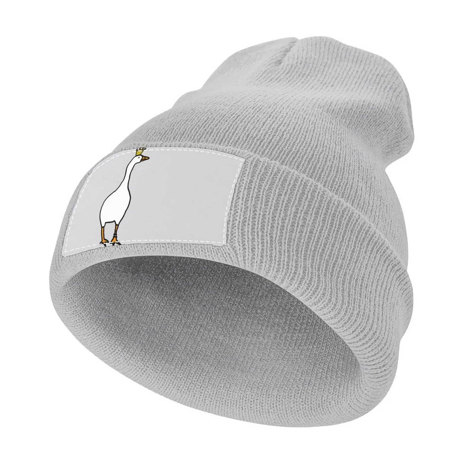 Weiße Gans trägt gestohlene Krone Strick mütze männliche Wärme visier Wild ball Hut Luxus Mann Hut Hüte für Männer Frauen
