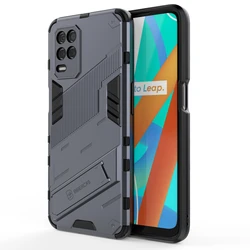 Enhanced Armor Shockproof Phone Case with Magnetic Kickstand and Anti - Fall Protection for Realme 8 Pro 4G (GRAY)