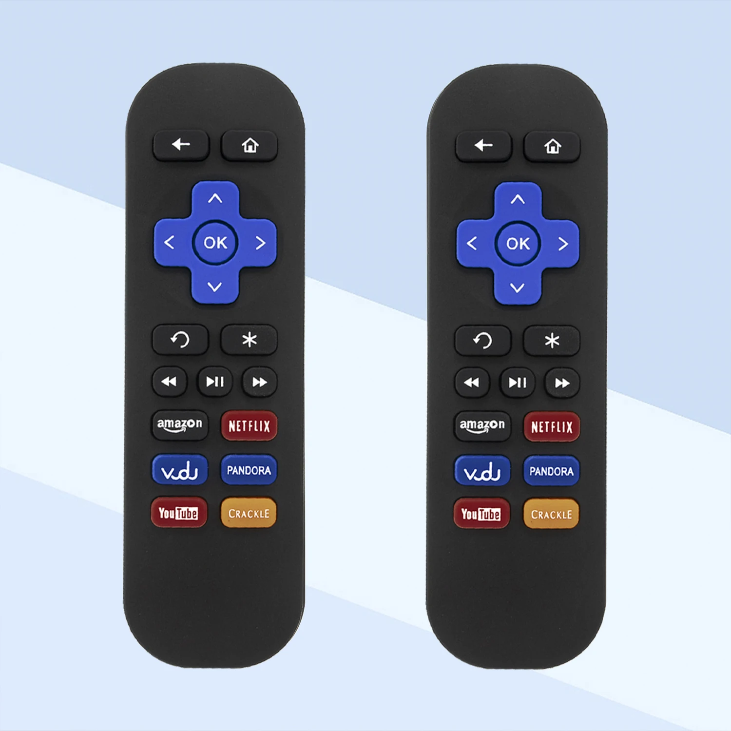 1 Paio Di Telecomando Da Utilizzare Per Roku Tv 1 2 3 4 Lt Hd Xd Xs Streaming Player Con Controller Chiavi Vudu Pandora Crackle