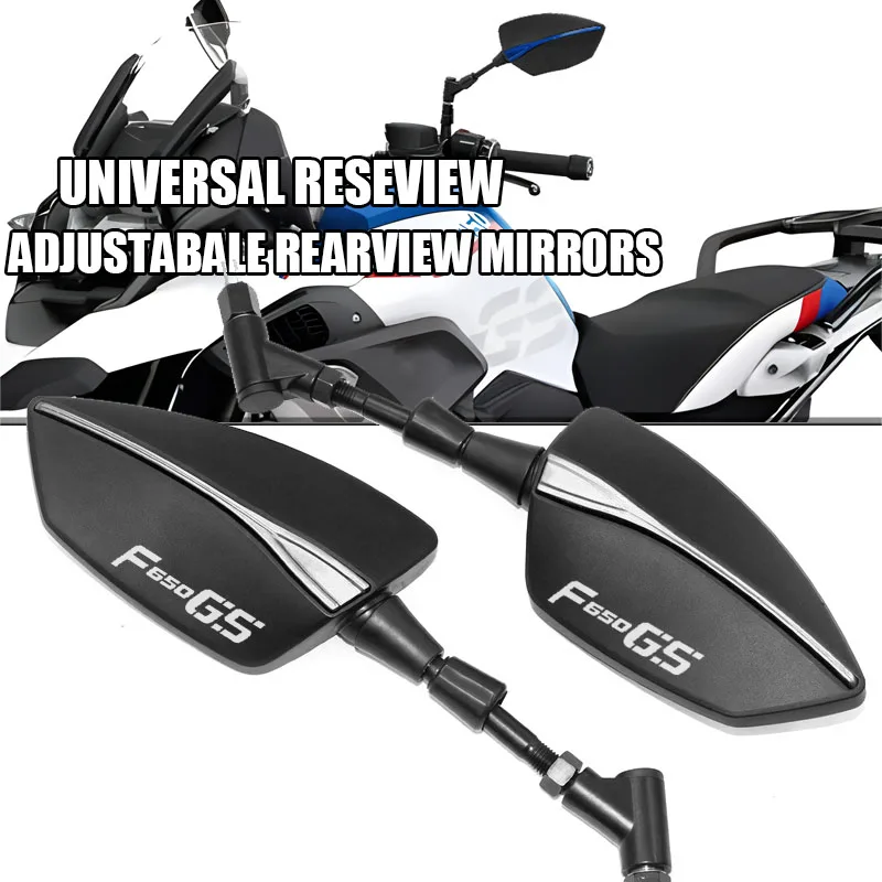 Espejos Retrovisores Universales Para BMW F650GS (2000-2007): Ajustables, Anodizados Y Fáciles De Instalar (Par)