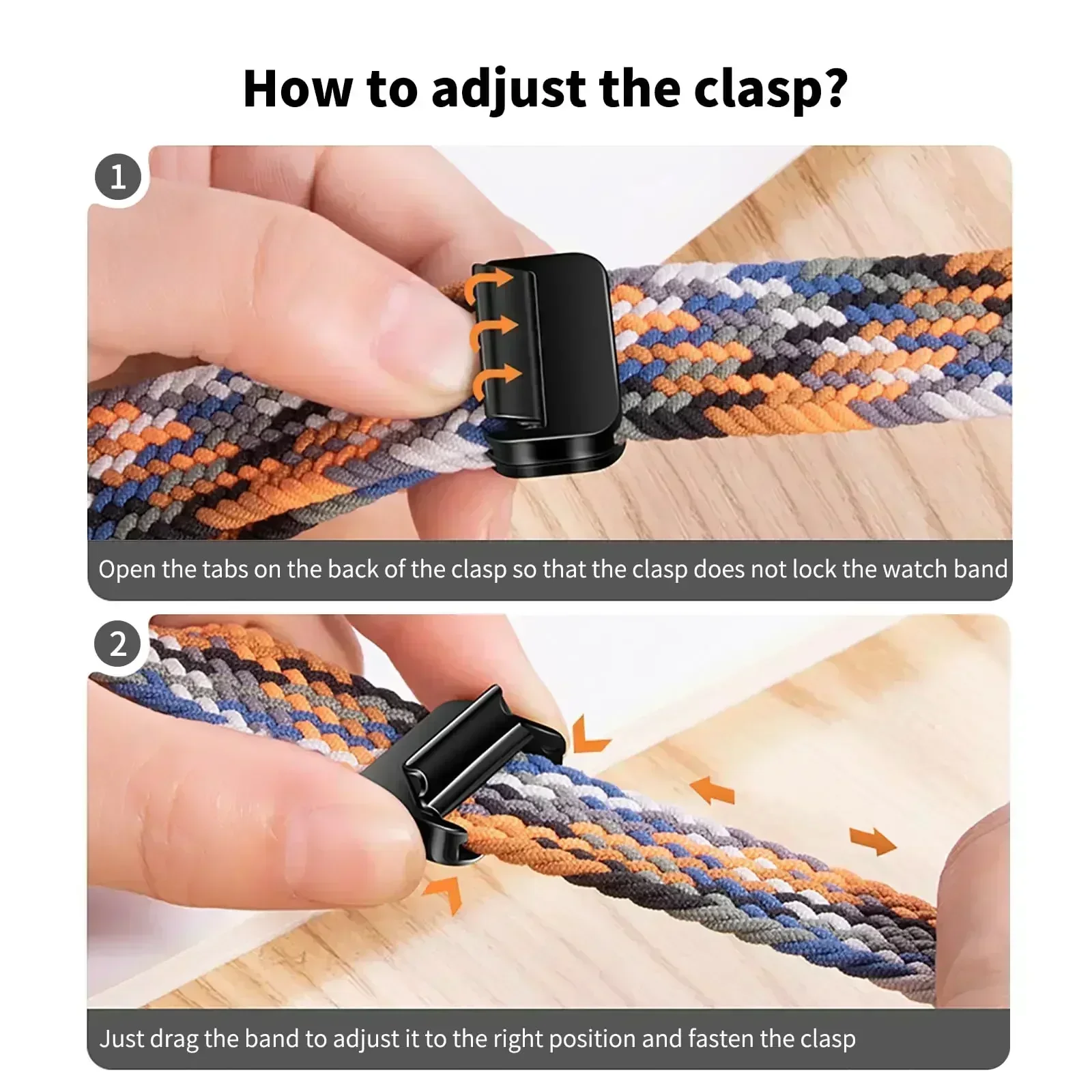 Magnetic Braided Nylon Watch Band - 20mm/22mm
