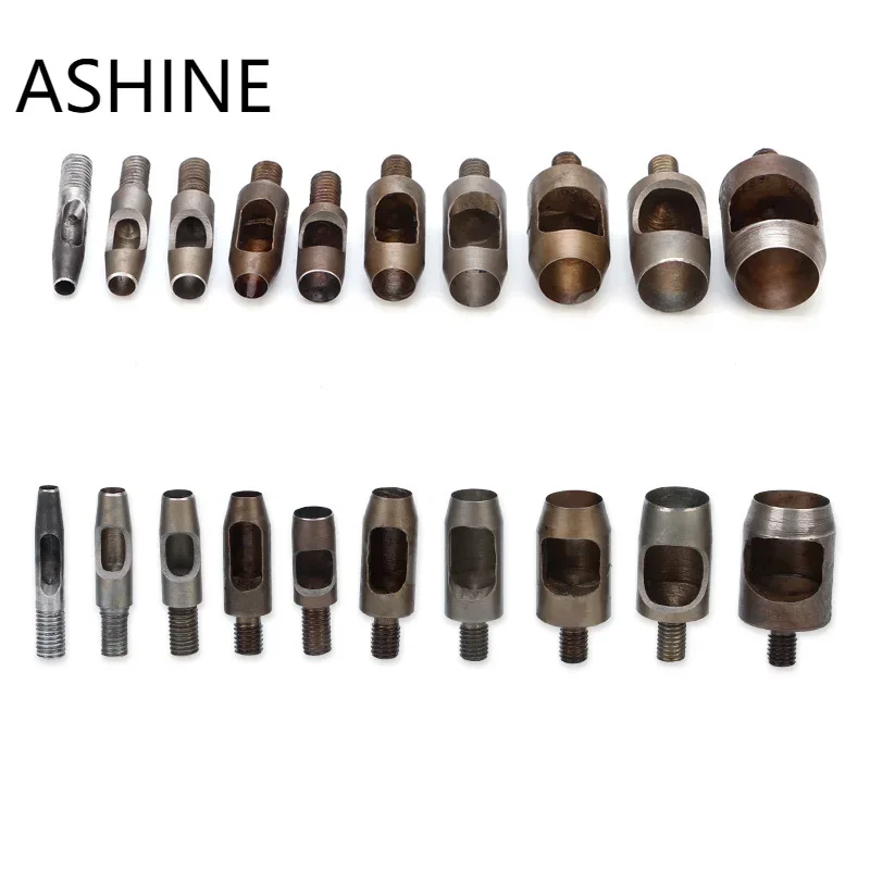 Fabric Paper Leather Hole Punch Cutter Tool Die Mold for Hand Press Machine Belt Hollow Cutter Metal Punch Leather Craft Tool