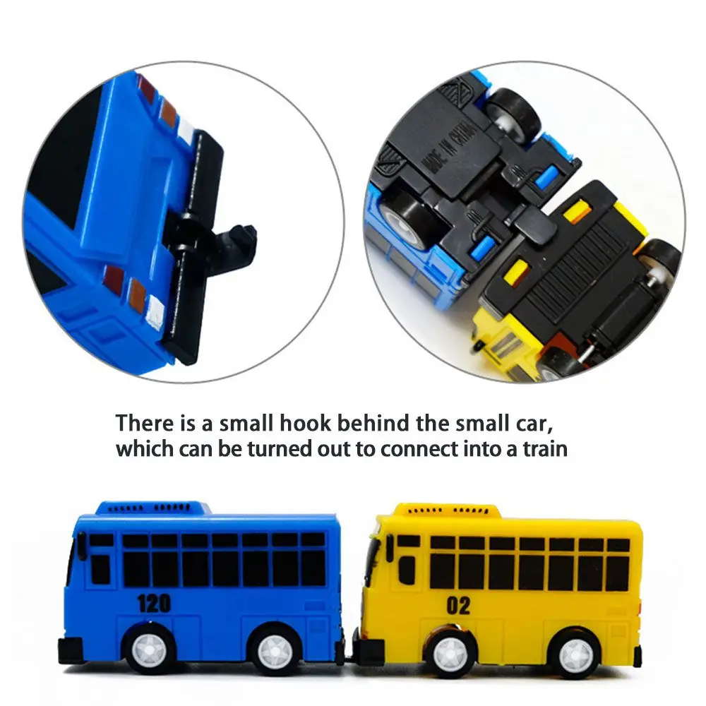 Model Buses for Kids Gifts Little Children Educational Model Buses TAYO Bus Car Mini Pull Back Bus Little Toys - 3