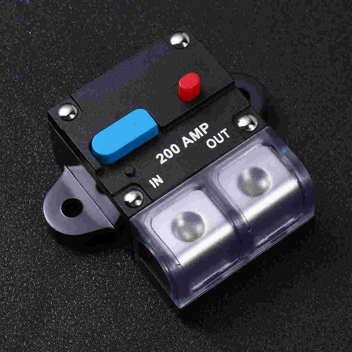 

100A 200A 250A 300A Car Resettable Circuit Breaker Self-recovery Fuses for Cars Manual Reset Button Fuse Car Accessories