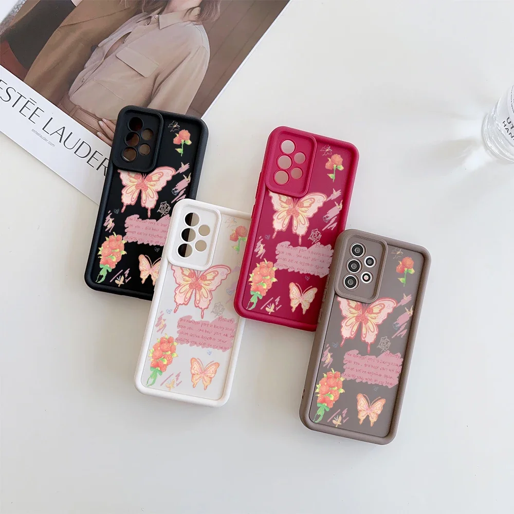 Butterfly Silicone Bumper Phone Case - Cute and Protective Design