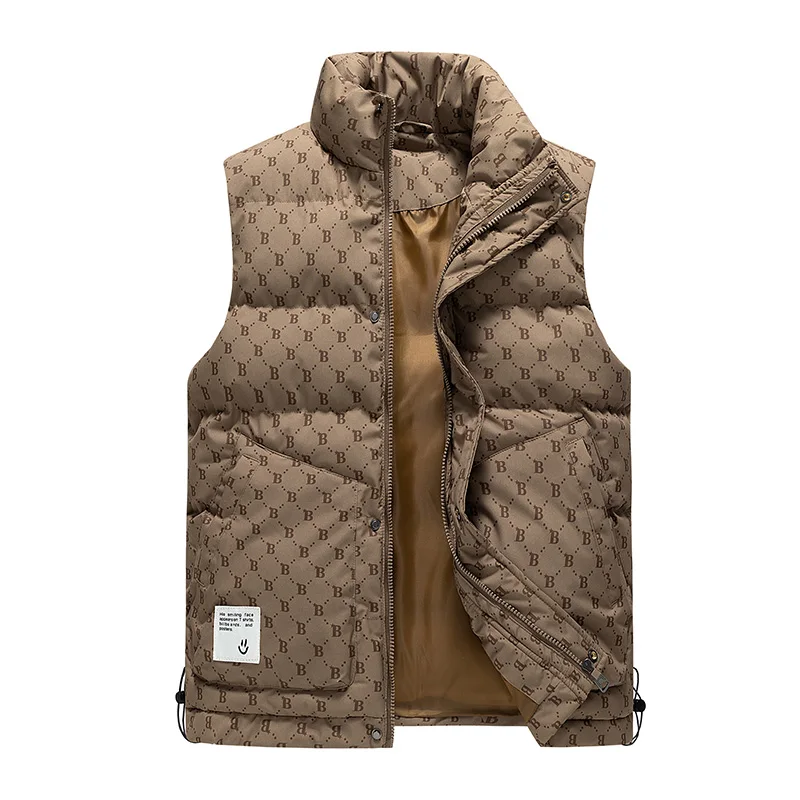 Men down vests spread spring autumn winter American cotton plus cashmere light coat