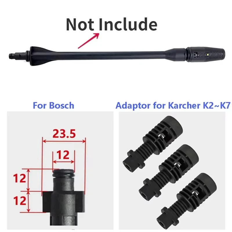 High-pressure Washer Bayonet Fitting Converter Adapter for Bosch(Old)Lavor to Karcher Gun For Car Cleaning Machine Spray 2