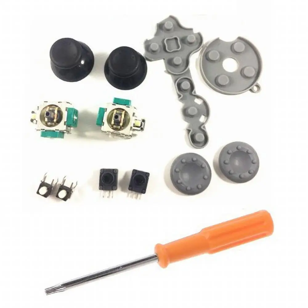 13 Pcs 3D Analog Lbrb Ltrt Joystick Switch Parti Di Riparazione Kit Grips Sticks Module Rocker 2 Controller Per Xbox360 Slim Switch Pro