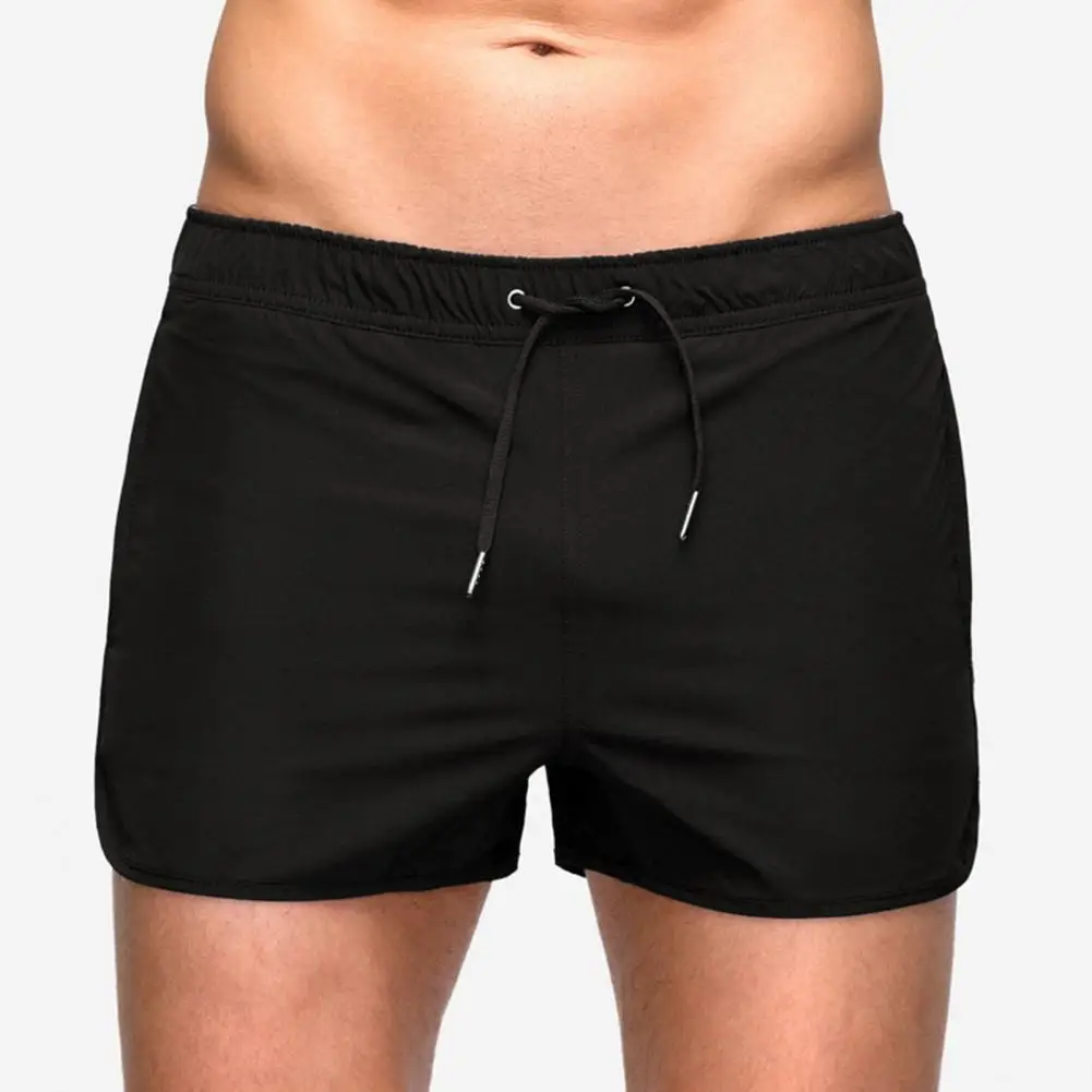 Men Elastic Waist Shorts Shorts with Pockets Quick Dry Mesh Drawstring Beach Shorts for Men Elastic Waist Surfing Fitness Sport